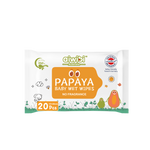 Fresh Organic Care Papaya Wipes 20Pcs