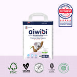 Premium Natural Newborn Diapers 60Pcs