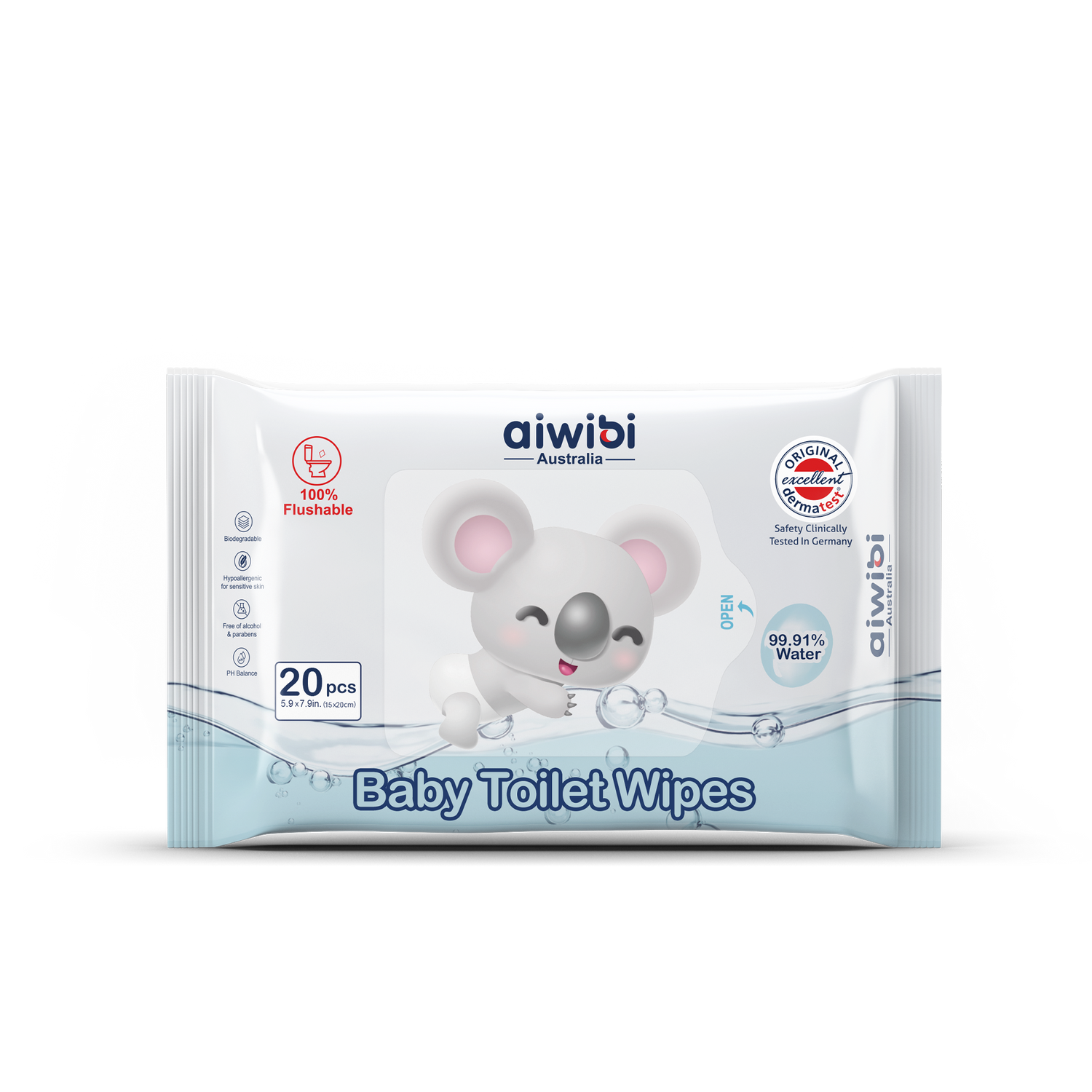 100% Biodegradable Toilet Wipes