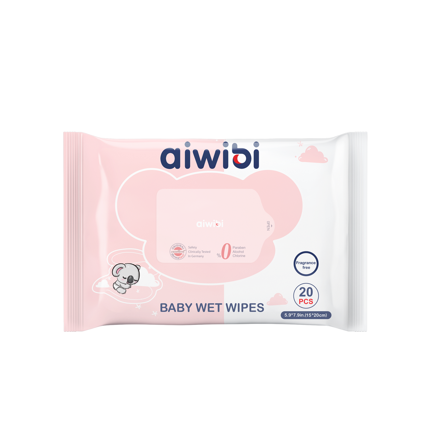 Gentle Soft Sensitive Care Wipes 20Pcs