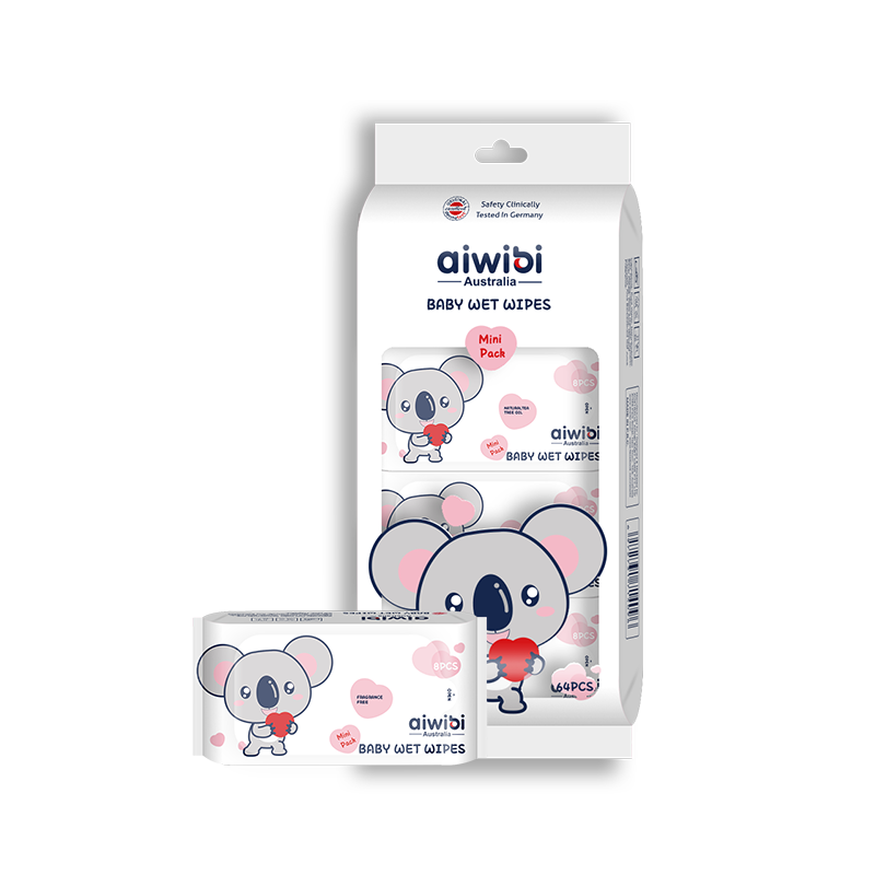 Mini Pocket Portable Wipes 8Pcs * 8Bags
