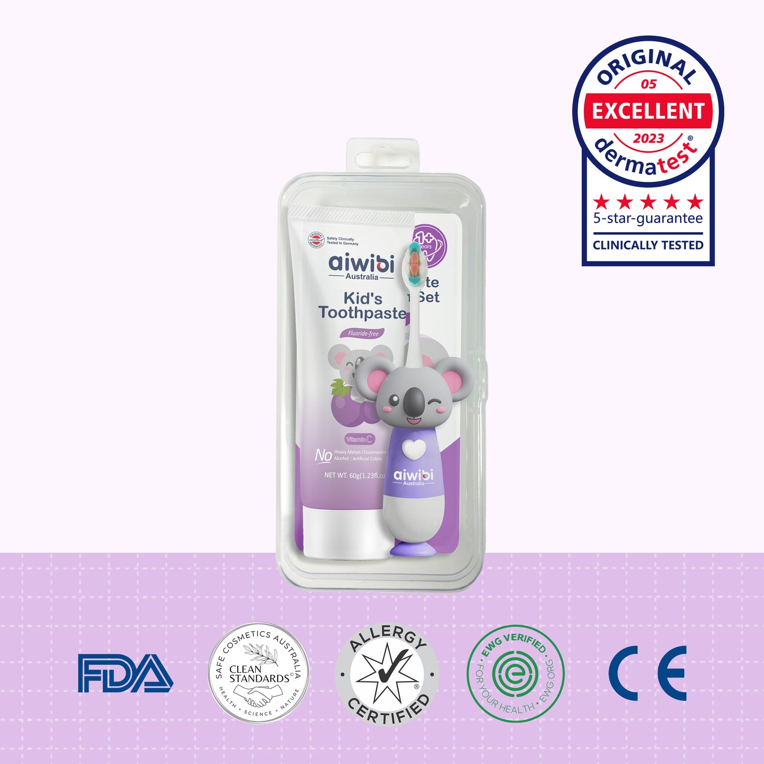 Jolly Kid's Toothpaste & Toothbrush Set