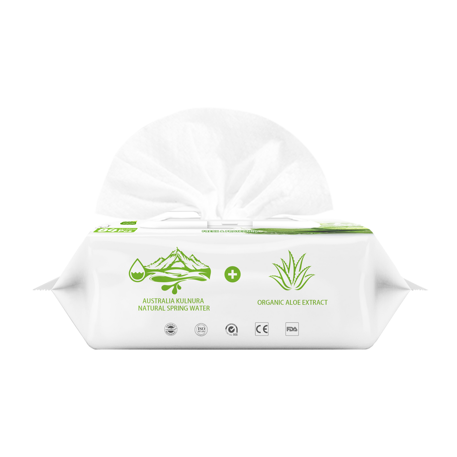 Fresh Organic Care Aloe Wipes