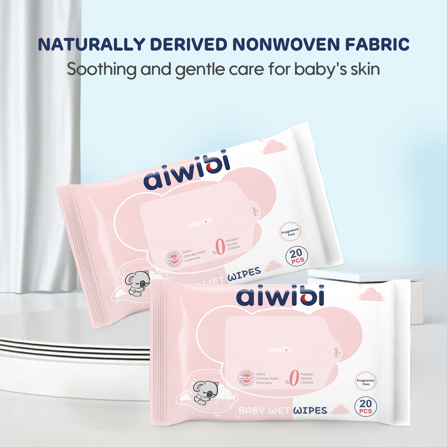 Gentle Soft Sensitive Care Wipes 20Pcs