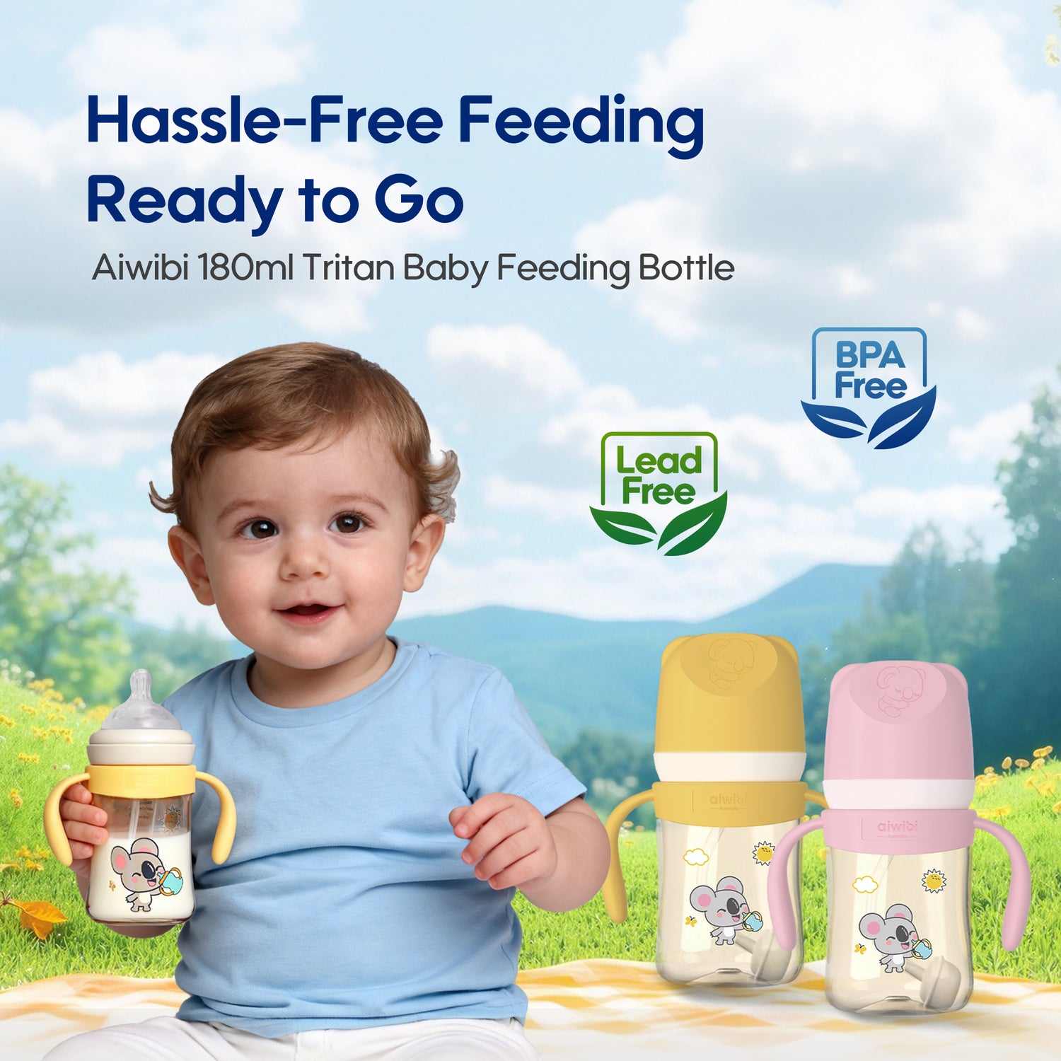 Baby Tritan Feeding Bottle 180ml