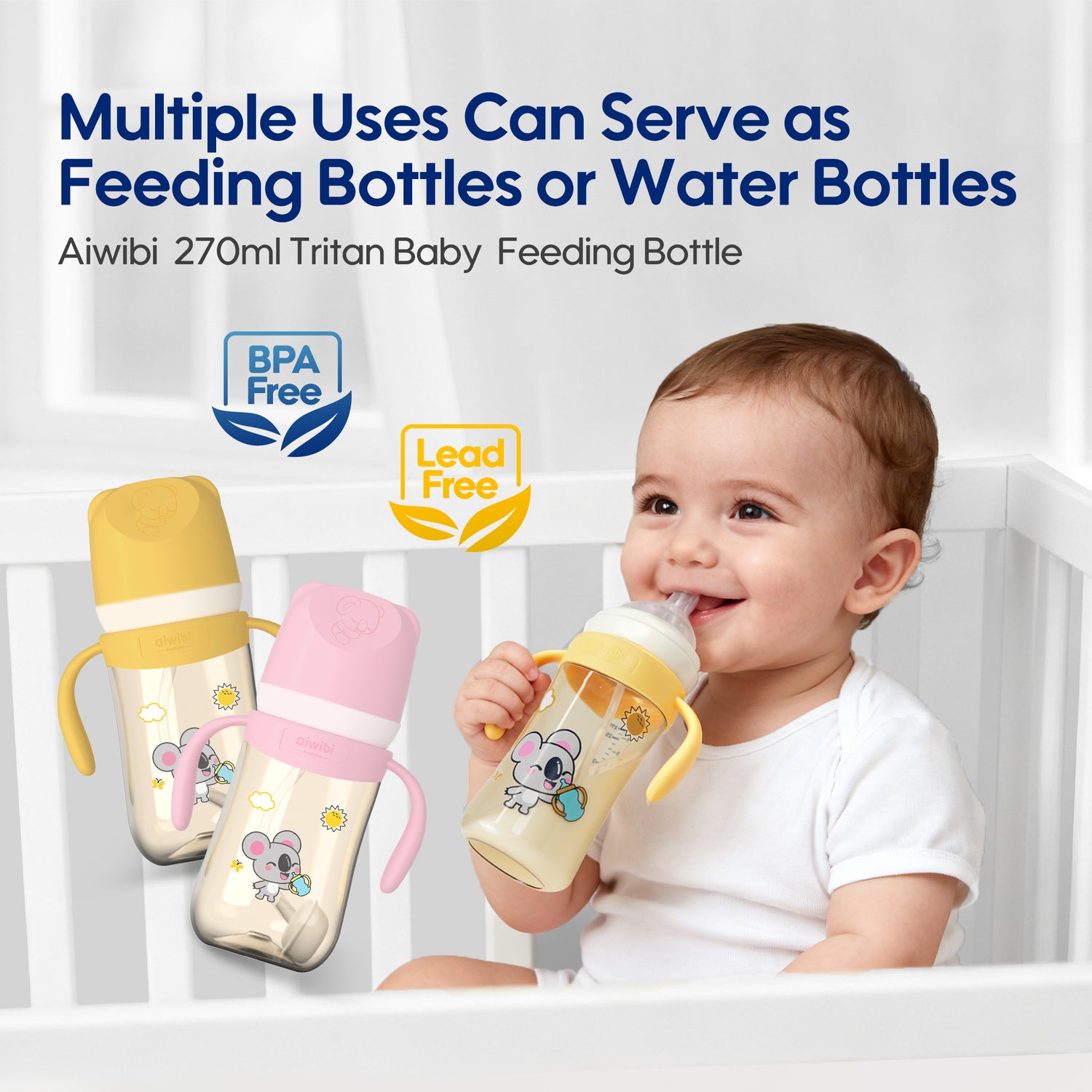 Baby Tritan Feeding Bottle 270ml